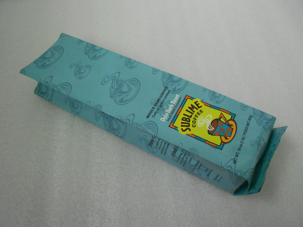 Blauwe Zijhoekplaataluminiumfolie Verpakking, Koffieboon Verpakking