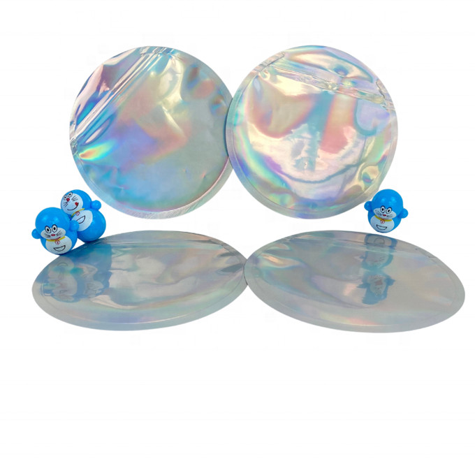 De Zak die van de de Ritssluitingsfolie van Mylar van het cirkelhologram 3.5g verpakken 4 Duim 5 Duimdiameter
