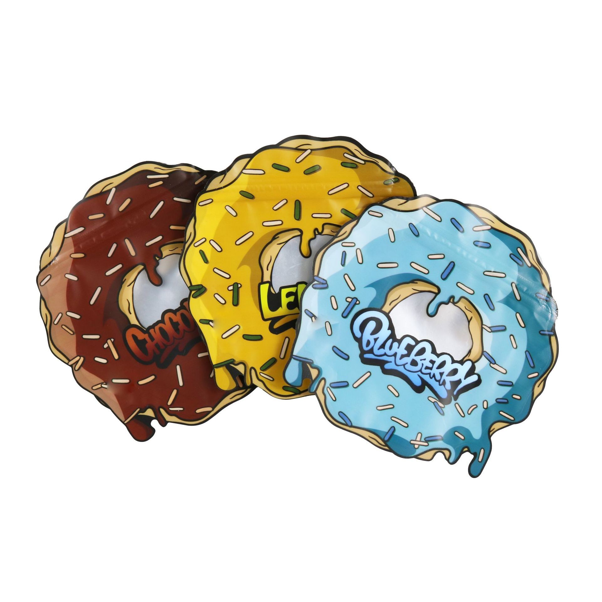 Ronde van de Besnoeiingsmylar van de Cirkel Onregelmatige Resealable Matrijs van de de Zakdouane Vorm 3,5 7 Gram