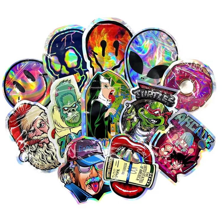 Van het de Besnoeiingssuikergoed van de cirkel de Onregelmatige Resealable Matrijs van de de Zakdouane van de Vormmylar Zak 3.5G 7G