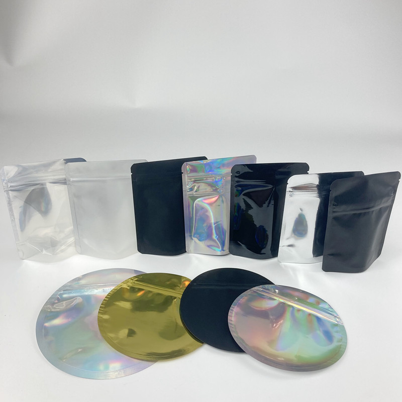 Van de de Zakaluminiumfolie van de Cirkel Holografische Zak van de Bloemzaden de Uitgangszakken veilig voor kinderen van Mylar