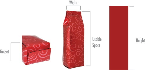 De gelamineerde Theezakjes die van de Bodemhoekplaat Ritssluitings Kleurrijke Gedrukte Steen verpakken eindigen