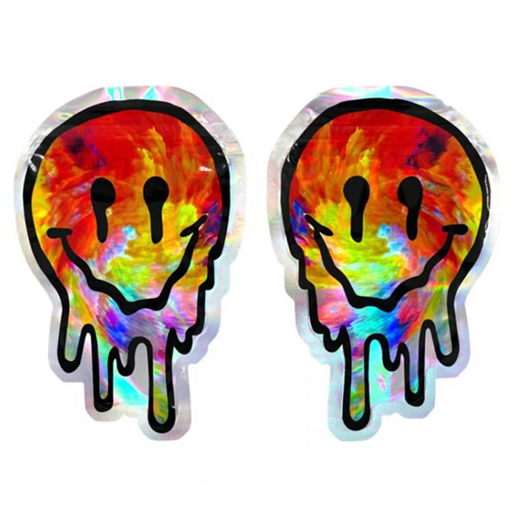 het Voedsel van de Ritssluitingsmylar van 3.5g 7g Resealable Verpakkings Onregelmatige Vorm voor Suikergoedkoekje