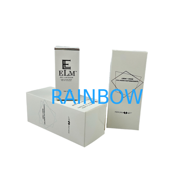 Persoonlijke witte karton 350g verpakkingsdoos voor cosmetica met gravure printing