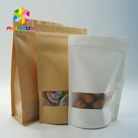 Individuele kleine snackverpakkingen op maat Bruin Kraftpapier voor popcorn