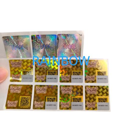 Kleefstof vinyl pvc papier sticker waterdicht uv hologram gedrukt gepersonaliseerd logo verpakking etiketten voor scrapbook papier