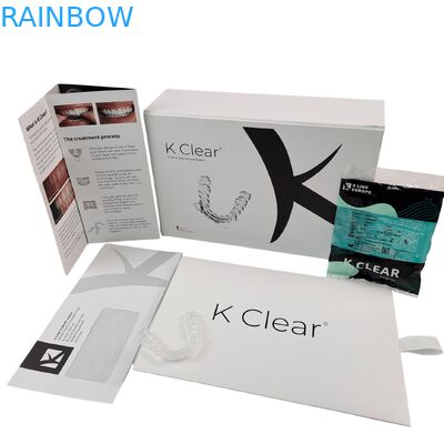 Op Maat Gemaakte Luxe Magnetische Tandbeugel Kit Doos met 350g Dikte Orthodontische Aligner Verpakkingsdoos